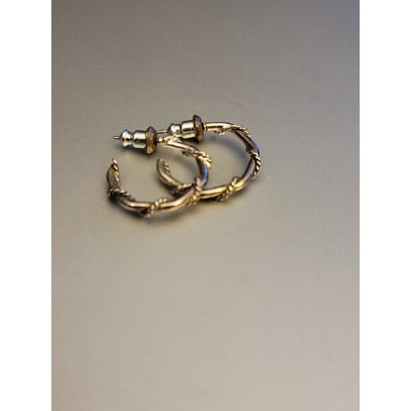 Silver spiral twist earrings - Picture 1 of 5